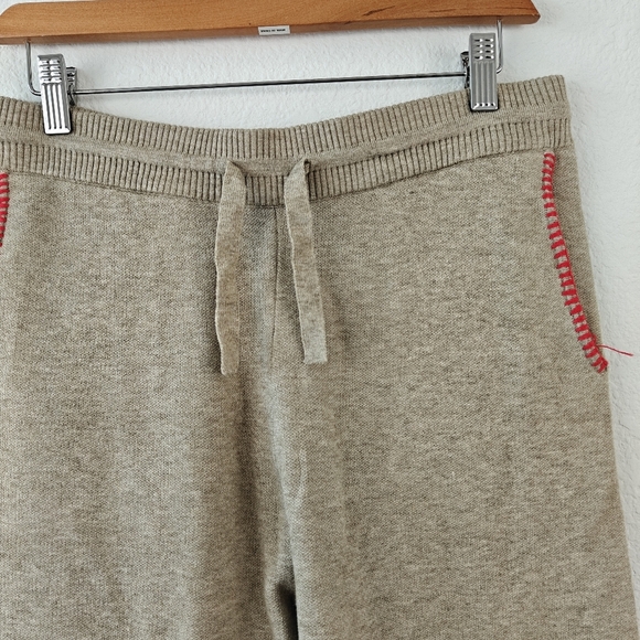 Monrow NWT SuperSoft Sweater Knit Cuffed Joggers In Oatmeal Size Small - Picture 4 of 14